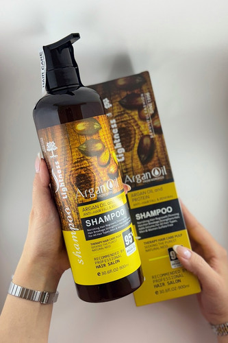 شامپو ضد ریزش و تقویت کننده آرگان برای ترمیم و افزایش درخشندگی موهای خشک و آسیب دیده