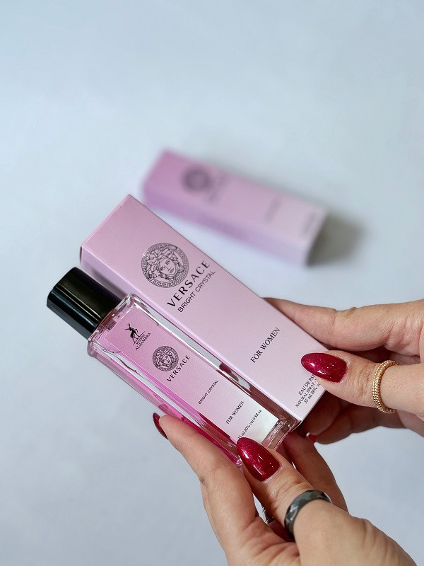 تصویر ادکلن زنانه الحمبرا مدل ورساچه برایت کریستال