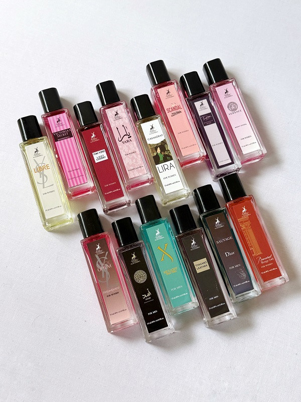 تصویر ادکلن های زنانه و مردانه الحمبرا با پس زمینه سفید