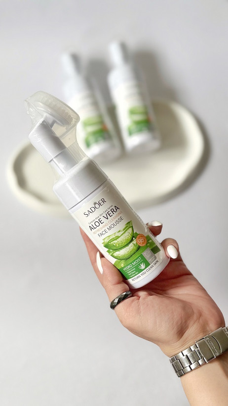 فوم شستشوی صورت براش دار آلوئه ورا سادور