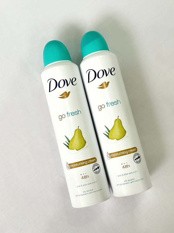 اسپری ضد تعریق زنانه داو با رایحه گلابی و آلوئه ورا حجم 250 میلی لیتر