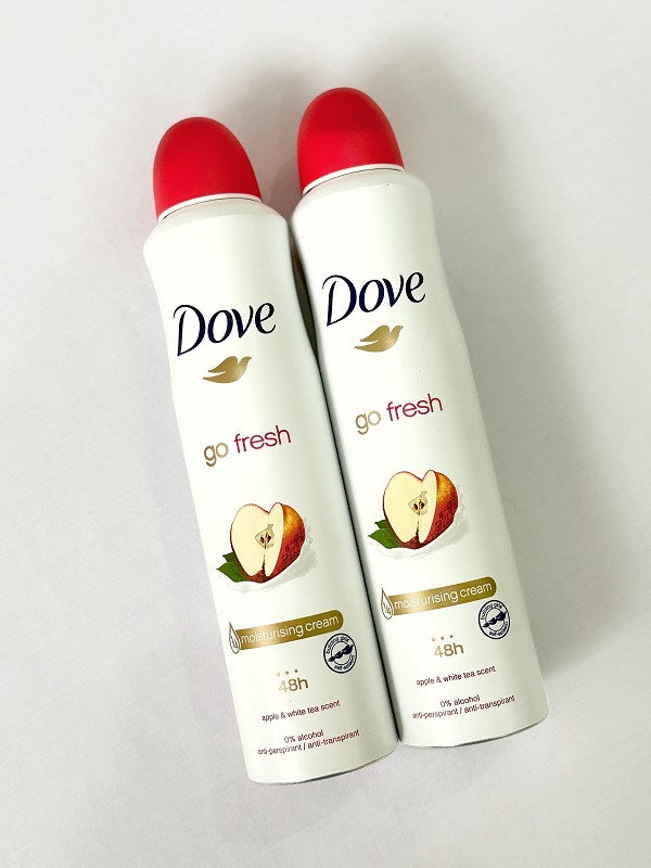 اسپری ضد تعریق زنانه داو با رایحه سیب و چای سفید حجم 250 میلی لیتر