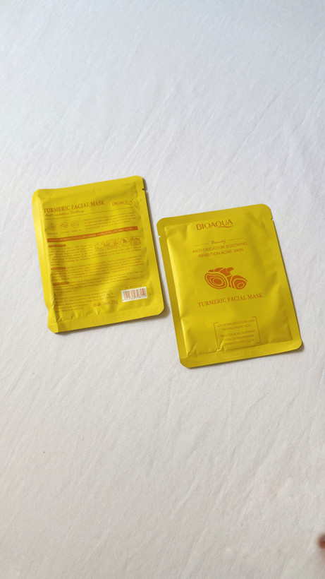 ماسک ورقه ای صورت زردچوبه بیوآکوا