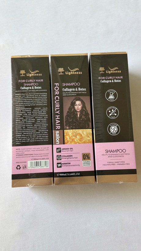 شامپو موهای فر لایتنس حاوی کلاژن و بوتاکس