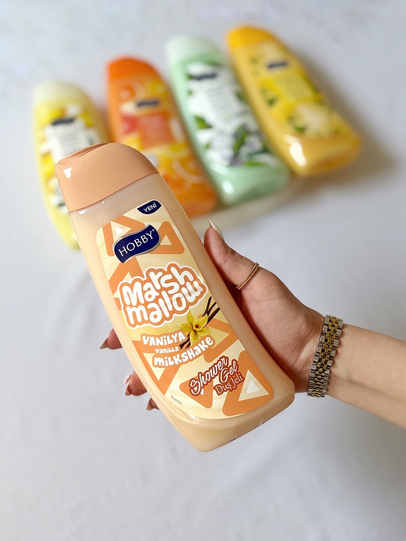 تصویر شامپو بدن هوبی مدل Marsh Mallow رایحه وانیل