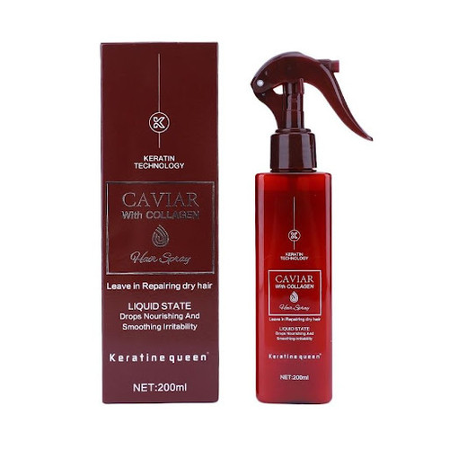 تصویر اسپری دوفاز مو خاویار کراتین کویین