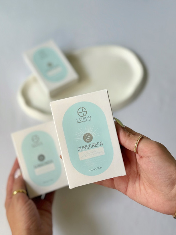 تصویر کرم ضد آفتاب بی رنگ استلین مدل SPF 50 حجم 50 میل