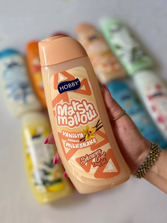 تصویر شامپو بدن هوبی مدل Marsh Mallow رایحه وانیل