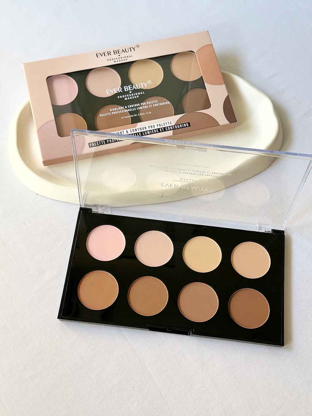 پالت کانتور و هایلایتر خشک اوربیوتی | 8 رنگ کاربردی