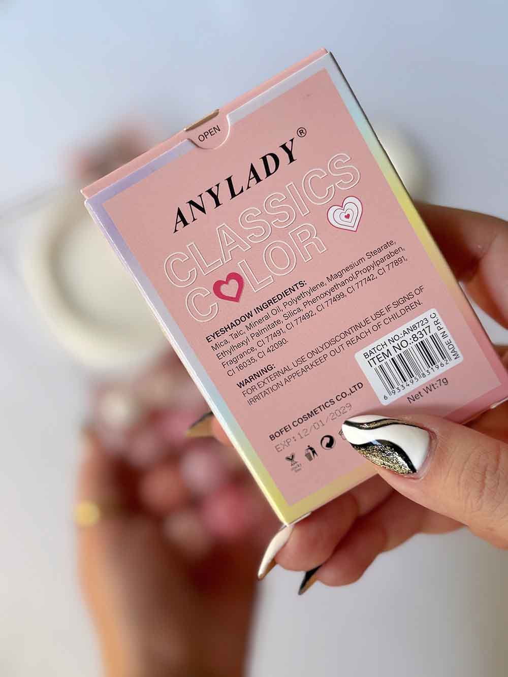 پالت سایه 12 رنگ آنی لیدی مدل قلبی (پینترستی)