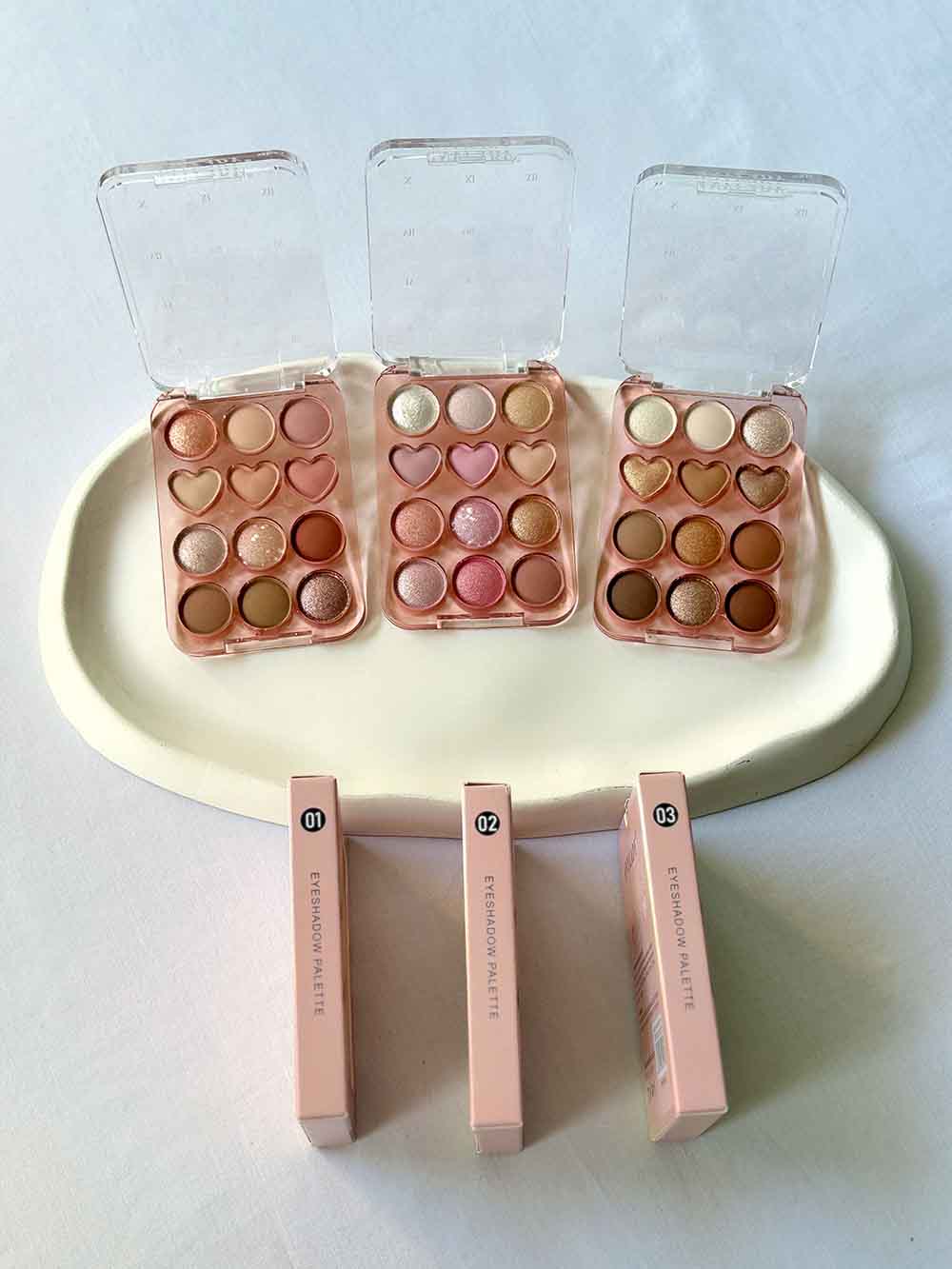 پالت سایه آنی لیدی مدل قلبی 12 رنگ