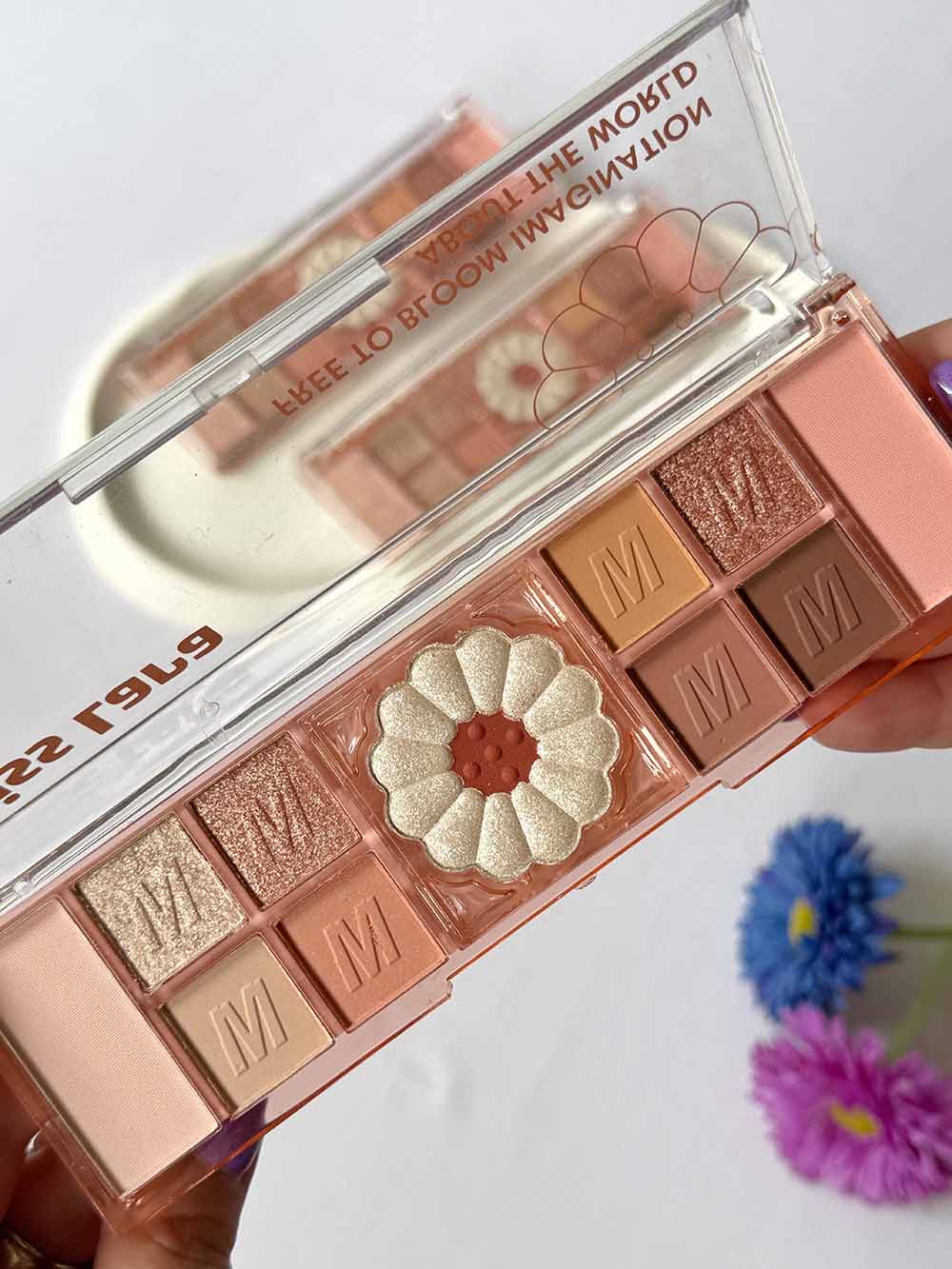 پالت سایه میس لارا 12 رنگ طرح گل-اصل