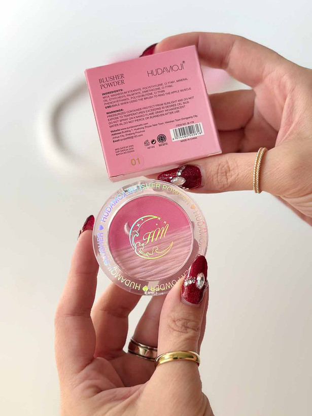 رژگونه HUDAMOJI طرح ماه اورجینال شماره 01