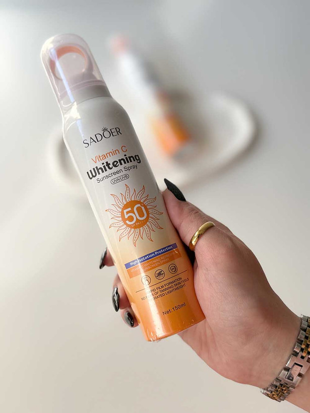 اسپری ضدآفتاب سادور SPF50 سفید کننده فوری