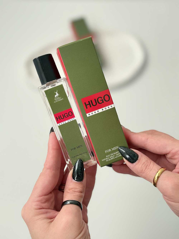 ادکلن مسافرتی الحمبرا مدل هوگو با ماندگاری مناسب