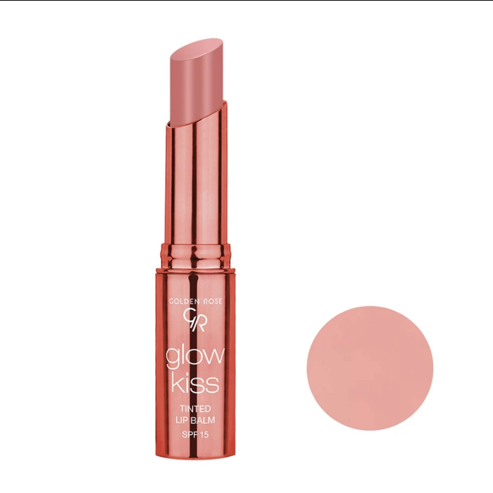 تینت جامد گلدن رز اصل سری GLOW KISS شماره 01 - رایحه وانیل